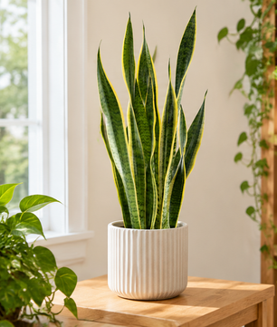 60 - 80cm Sansevieria Laurentii Snake 19cm Pot House Plant